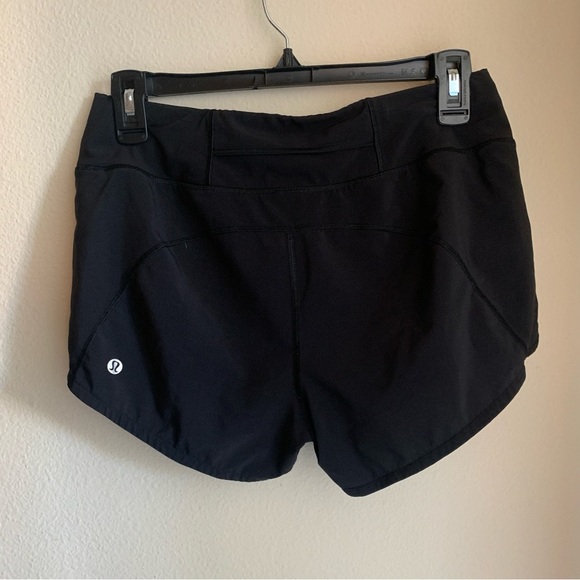 Lululemon Chiffon Detail Black Shorts Size 4 - Picture 4 of 5